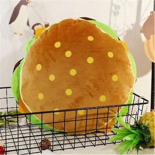 Foto 2 | Foto 2 | Cojín De Felpa Relleno De Hamburguesa, Pelado, Diseño Creativo - Venta Internacional.