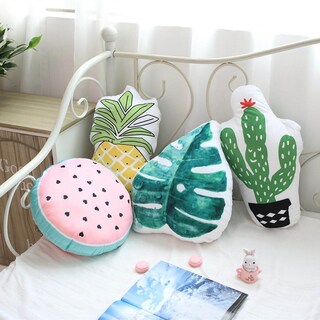 Foto 3 | Foto 3 | Decoración De Almohada De Felpa Con Forma De Piña, Sandía Y Cactus - Venta Internacional.