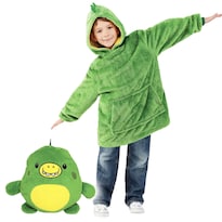 Sudadera De Felpa De Felpa Con Capucha, Color Verde Dinosaurio, Para Niños - Venta Internacional.