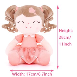 Foto 2 | Foto 2 | Muñeca De Peluche Gloveleya Curly Girl 16 Naranja Con Bolsa De Regalo - Venta Internacional.