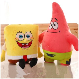 Foto 4 | Foto 4 | Peluche De La Serie Animada De Bob Esponja Con La Estrella De Patrick 35 Cm - Venta Internacional