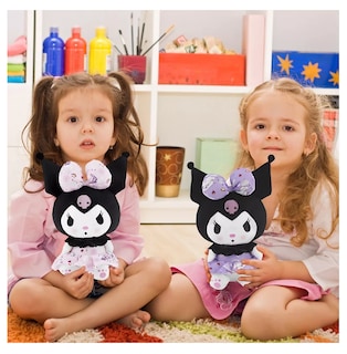 Foto 5 | Foto 5 | Peluche Kuromi Lovely 2 piezas Rosa y Morado con Falda