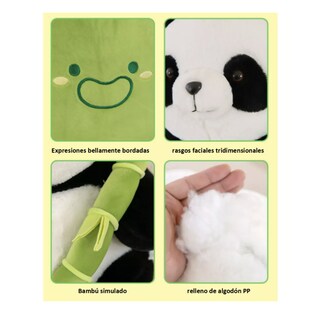 Foto 3 | Foto 3 | Muñeco Panda Y Almohada De Felpa De Bambú Regalo Niños 25cm T