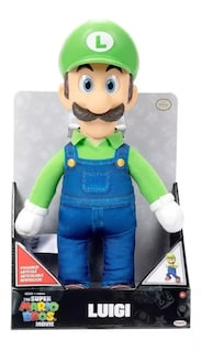 Foto 1 | Foto 1 | Mario Bros La Pelicula Peluche Articulado Luigi 37 Cm Altura