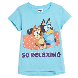 Foto 6 | Foto 6 | Camiseta Bluey Bingo Mom Little Girls De Manga Corta De 5 A 6 Años - Venta Internacional.