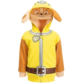 Foto 1 | Foto 1 | Sudadera Con Capucha De Paw Patrol Rubble De Forro Polar Con Cremallera Para Niños - Venta Internacional.