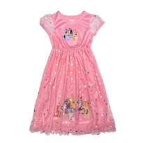 Bata De Fantasía Para Niñas Nightgown Bluey Friends, Talla 6 - Venta Internacional.