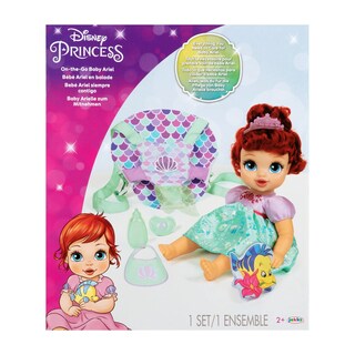 Foto 7 | Foto 7 | Muñeca Disney Princess Ariel Deluxe Con Tiara, Portabebé Y Más - Venta Internacional.