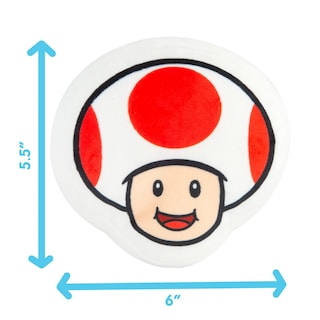 Foto 3 | Foto 3 | Mocasines De Peluche Toy Club Mocchi Nintendo Super Mario Toad 15 Cm - Venta Internacional.