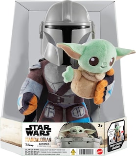 Foto 6 | Foto 6 | Set De Peluche Mattel Star Wars Clan Of Two Mandalorian Con Grogu - Venta Internacional.