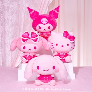 Foto 2 | Foto 2 | Peluche Hello Kitty Cinnamoroll Rosa Monocromo 30 Cm - Venta Internacional.