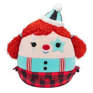 Foto 1 | Foto 1 | Payaso Eurídice Original De Peluche Squishmallows, 30 Cm, Con Parche Verde Azulado - Venta Internacional.