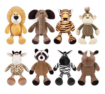 Foto 1 | Foto 1 | Peluches de Animales de la Selva 8 Piezas