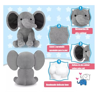 Foto 4 | Foto 4 | Elefante de Peluche Lab.G 2 Piezas