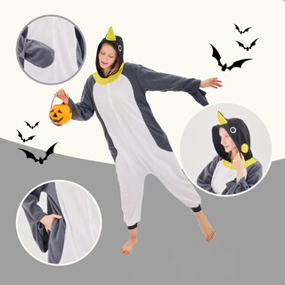 Foto 4 | Foto 4 | Disfraz De Pingüino Gris Newcosplay Para Adulto Con Forma De Mono Con Forma De Animal - Venta Internacional.