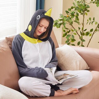 Foto 5 | Foto 5 | Disfraz De Pingüino Gris Newcosplay Para Adulto Con Forma De Mono Con Forma De Animal - Venta Internacional.
