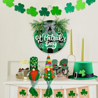 Foto 3 | Foto 3 | Pack De 2 Muñecos De Peluche Para Decoración De Gnomos Para El Día De San Patricio - Venta Internacional.