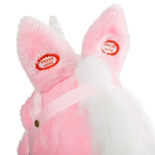 Foto 6 | Foto 6 | Palo De Peluche Con Forma De Unicornio, Diseño De Caballo, Hollyhome, Con Sonidos De Relincho, 94 Cm - Venta Internacional.