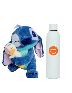 Foto 1 | Foto 1 | Peluche Stitch Guiño Abrazando + Termo De Regalo Güish