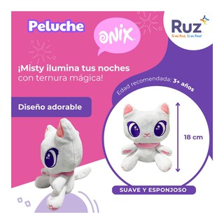 Foto 3 | Foto 3 | Peluche Ruz Onix (misty 18 Cm Blanco)