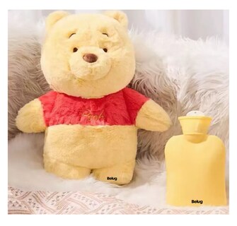 Foto 3 | Foto 3 | Winnie Pooh Hot Water Bolsa Agua Caliente Peluche Menstrual Belug Amarillo