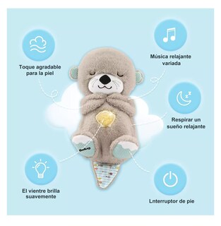 Foto 2 | Foto 2 | Juguete De Peluche Con Música Y Luces Nutria Belug De Color Gris