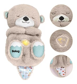 Foto 3 | Foto 3 | Juguete De Peluche Con Música Y Luces Nutria Belug De Color Gris