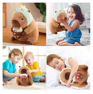 Foto 5 | Foto 5 | Capibara Peluche 35 Cm, Belug Juguetes Café Verde Dinosaurio