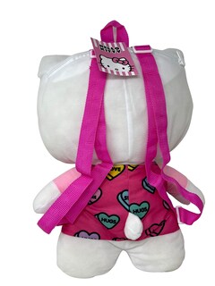 Foto 2 | Foto 2 | Mochila De Felpa Fast Forward Hello Kitty Heart Love 33 Cm - Venta Internacional.