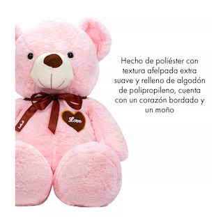Foto 2 | Foto 2 | Oso De Peluche Teddy Grande Abrazable Corazón 1 Metro Lab.g, Rosa