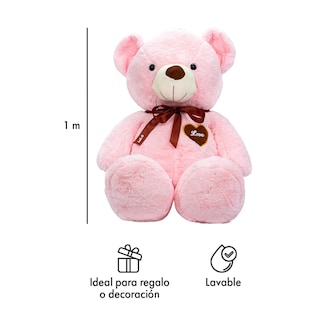 Foto 4 | Foto 4 | Oso De Peluche Teddy Grande Abrazable Corazón 1 Metro Lab.g, Rosa