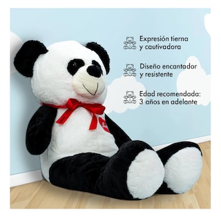 Foto 3 | Foto 3 | Oso De Peluche Teddy Grande Abrazable Corazón 1 Metro Lab.g, Negro/blanco
