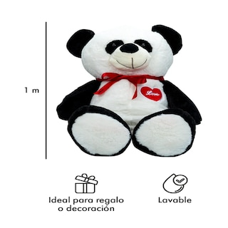 Foto 4 | Foto 4 | Oso De Peluche Teddy Grande Abrazable Corazón 1 Metro Lab.g, Negro/blanco