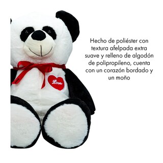 Foto 2 | Foto 2 | Oso De Peluche Teddy Grande Abrazable Corazón 1 Metro Belug, Negro/blanco