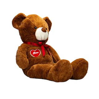 Foto 1 | Foto 1 | Oso De Peluche Teddy Grande Abrazable Corazón 1 Metro Lab.g, Café Obscuro