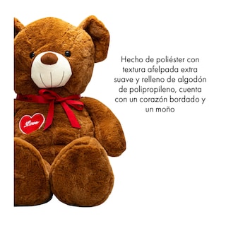 Foto 2 | Foto 2 | Oso De Peluche Teddy Grande Abrazable Corazón 1 Metro Lab.g, Café Obscuro