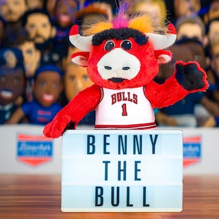 Foto 2 | Foto 2 | Figura De Peluche Bleacher Creatures Chicago Bulls Benny, 25 Cm - Venta Internacional.