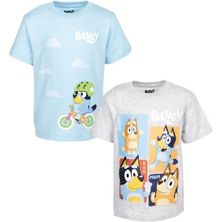 Foto 1 | Foto 1 | Camiseta Bluey Bingo Dad Para Niños Pequeños, 5 Unidades, Azul/gris, Paquete De 2 - Venta Internacional.