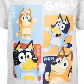 Foto 5 | Foto 5 | Camiseta Bluey Bingo Dad Para Niños Pequeños, 5 Unidades, Azul/gris, Paquete De 2 - Venta Internacional.
