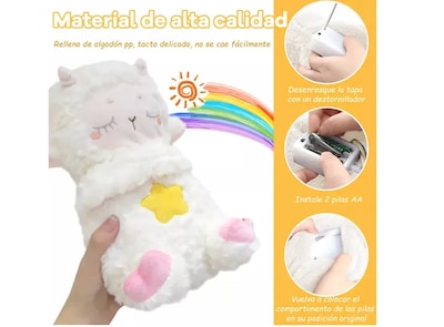 Foto 5 | Foto 5 | Oveja De Peluche Xtellar: Calma Y Sueño Reparador Para Bebés, Ayuda Contra Ansiedad