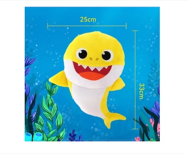 Foto 2 | Foto 2 | Peluche Baby Shark 30 cm con Sonido y Luz