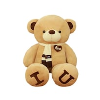 Grande Oso Peluche Gigante Con Bufanda 1metro Lab.g Marrón