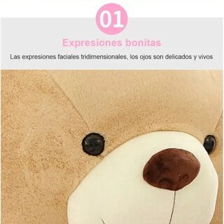 Foto 3 | Foto 3 | Grande Oso Peluche Gigante Con Bufanda 1metro Lab.g Marrón