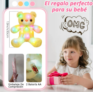 Foto 3 | Foto 3 | Oso De Peluche Luminoso Xtellar Con Luces Led Regalo Aspiracional Para Niños