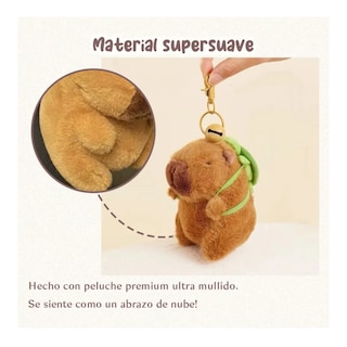 Foto 4 | Foto 4 | Llavero Capibara Peluche Lab.g Café Rojo Y Verde