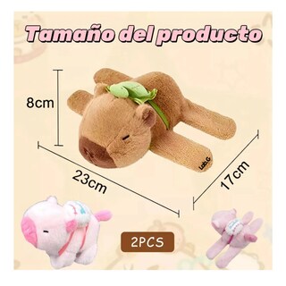 Foto 4 | Foto 4 | 2pz Capibaras Peluche Lab.g Rosa Café