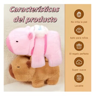 Foto 5 | Foto 5 | 2pz Capibaras Peluche Lab.g Rosa Café