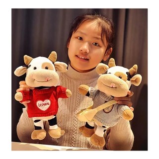 Foto 4 | Foto 4 | 30cm Peluches Belug De Vaquitas Sueter Rojo