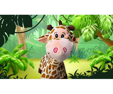 Foto 2 | Foto 2 | Peluche Belug De Jirafa 50cm Amarilla Naranja