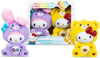 Foto 1 | Foto 1 | Peluche Care Bears Hello Kitty Paquete 2 Juguetes Hello Kitty As Funshine Bear & My Melody